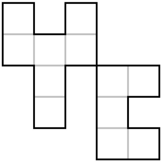 Domineering-Stellung nach Zug
